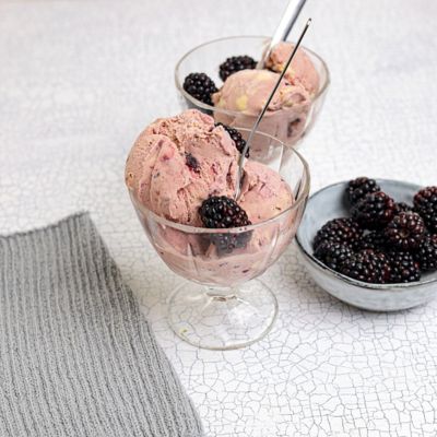 No-Churn Blackberry Ice Cream