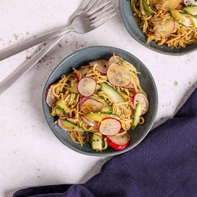 Noodle Salad with Radish & Sesame