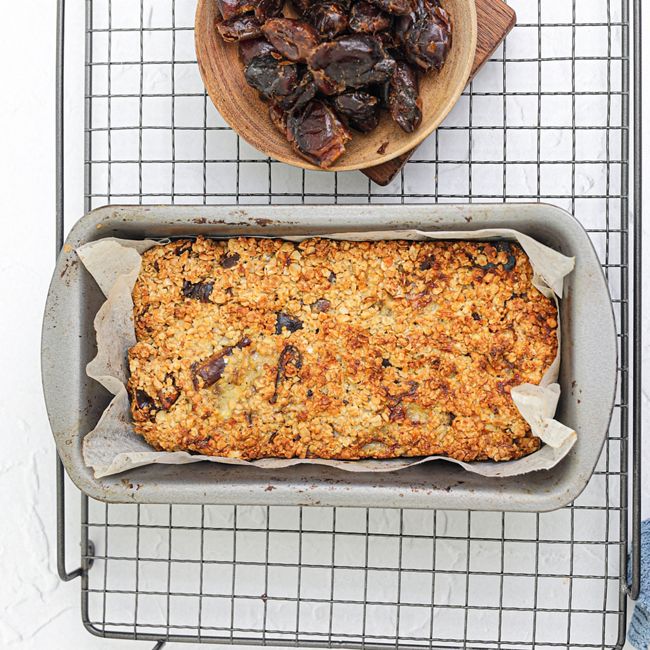 Oat, Date & Walnut Banana Loaf
