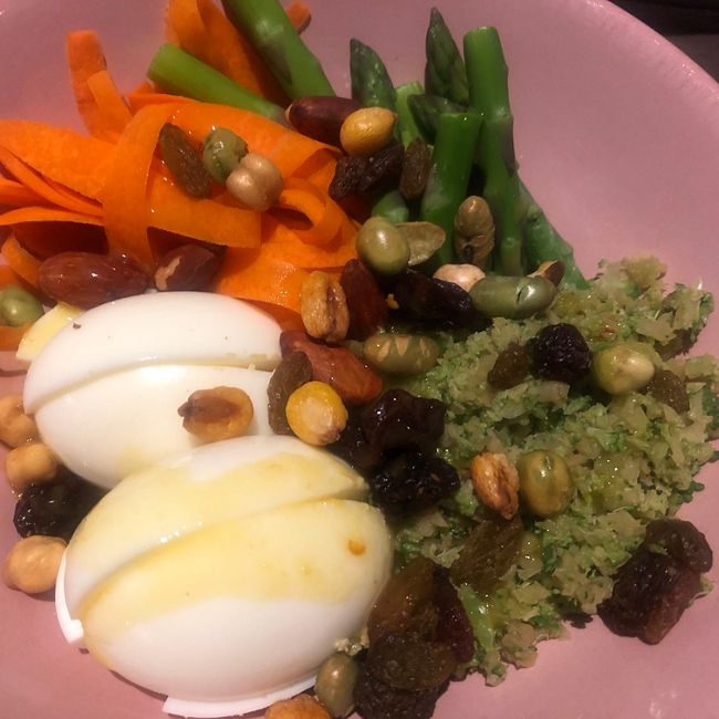 Asparagus Broccoli Carrot & Egg Bowl