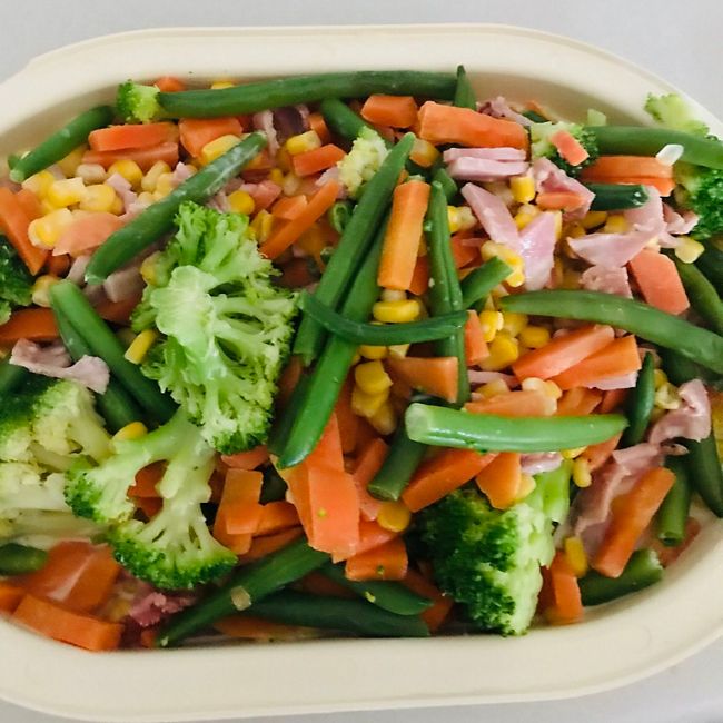 Curried Corn Bacon & Mixed Vegetables