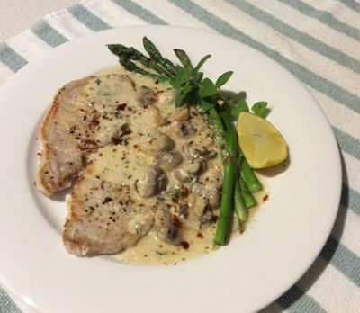 Pork Scaloppini with Mushrooms