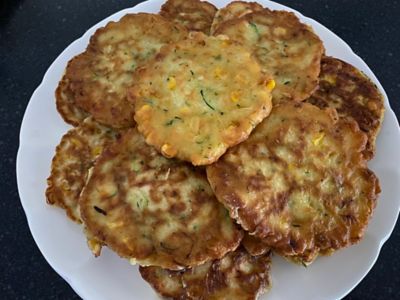 Sweetcorn and Zucchini Fritters