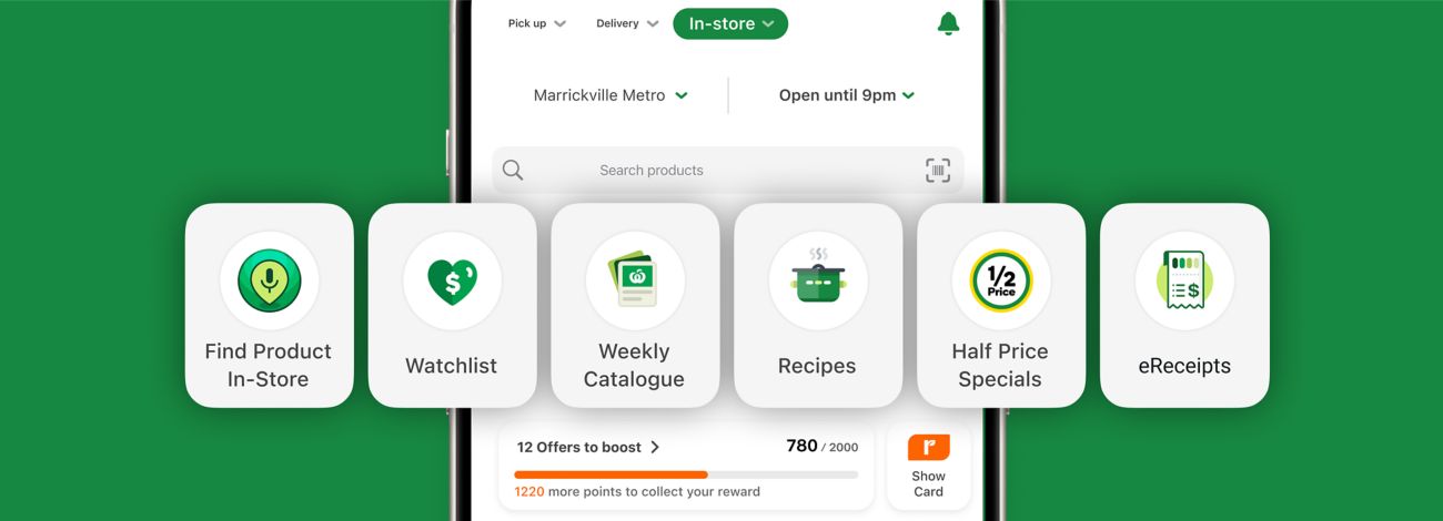 Shopping made easy with the Woolworths app