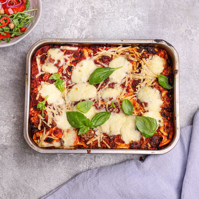Open Pork & Beef Lasagna