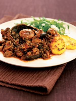 Mixed Mushroom & Lentil Braise