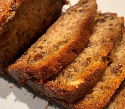 Rum & raisin banana bread