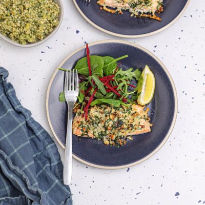 Parsley, Lemon & Parmesan Crusted Salmon