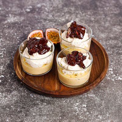 Passionfruit & Pecan Pudding Pots