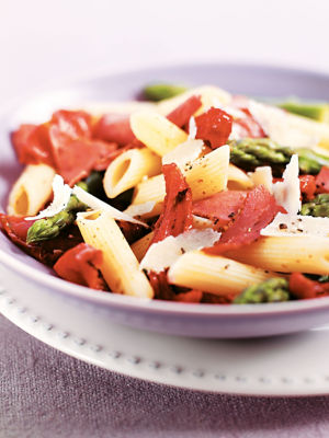 Penne With Asparagus & Pastrami