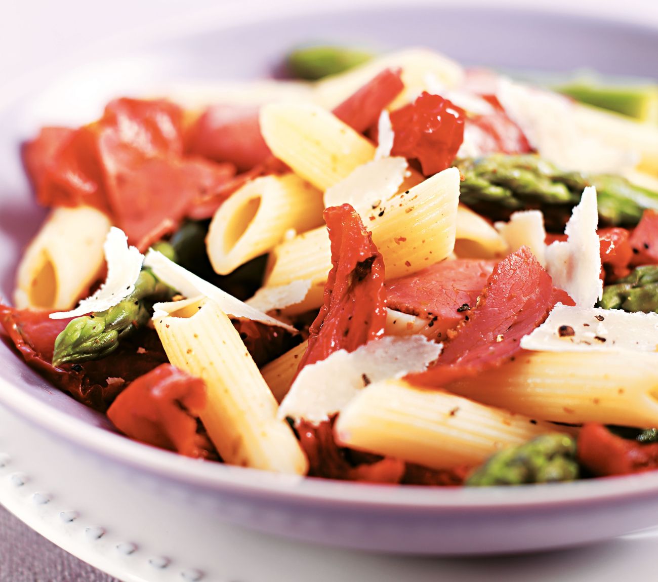 Penne With Asparagus & Pastrami Recipe | Woolworths