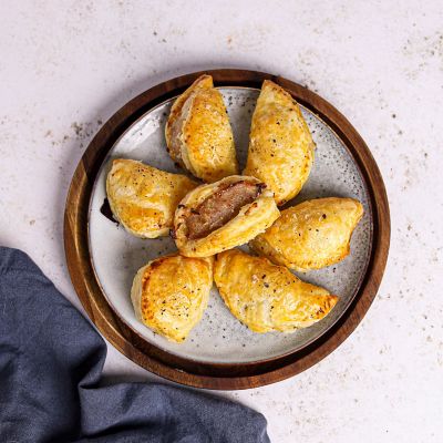 Pastizzi with Sausage & Broad Beans