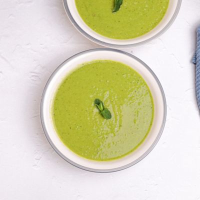 Pea, Zucchini & Mint Soup