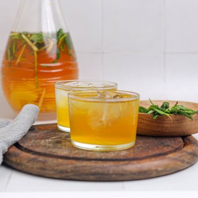 Peach, Ginger & Mint Iced Tea