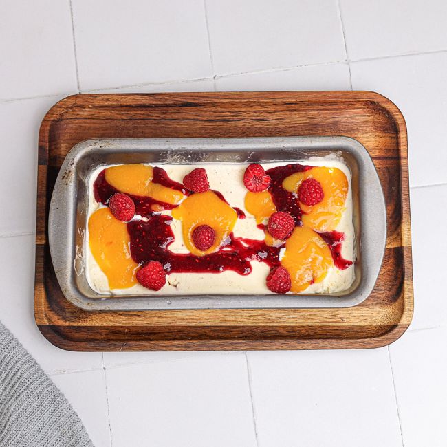 Peach Melba Ice Cream