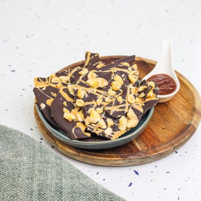 Peanut Butter & Banana Chocolate Bark