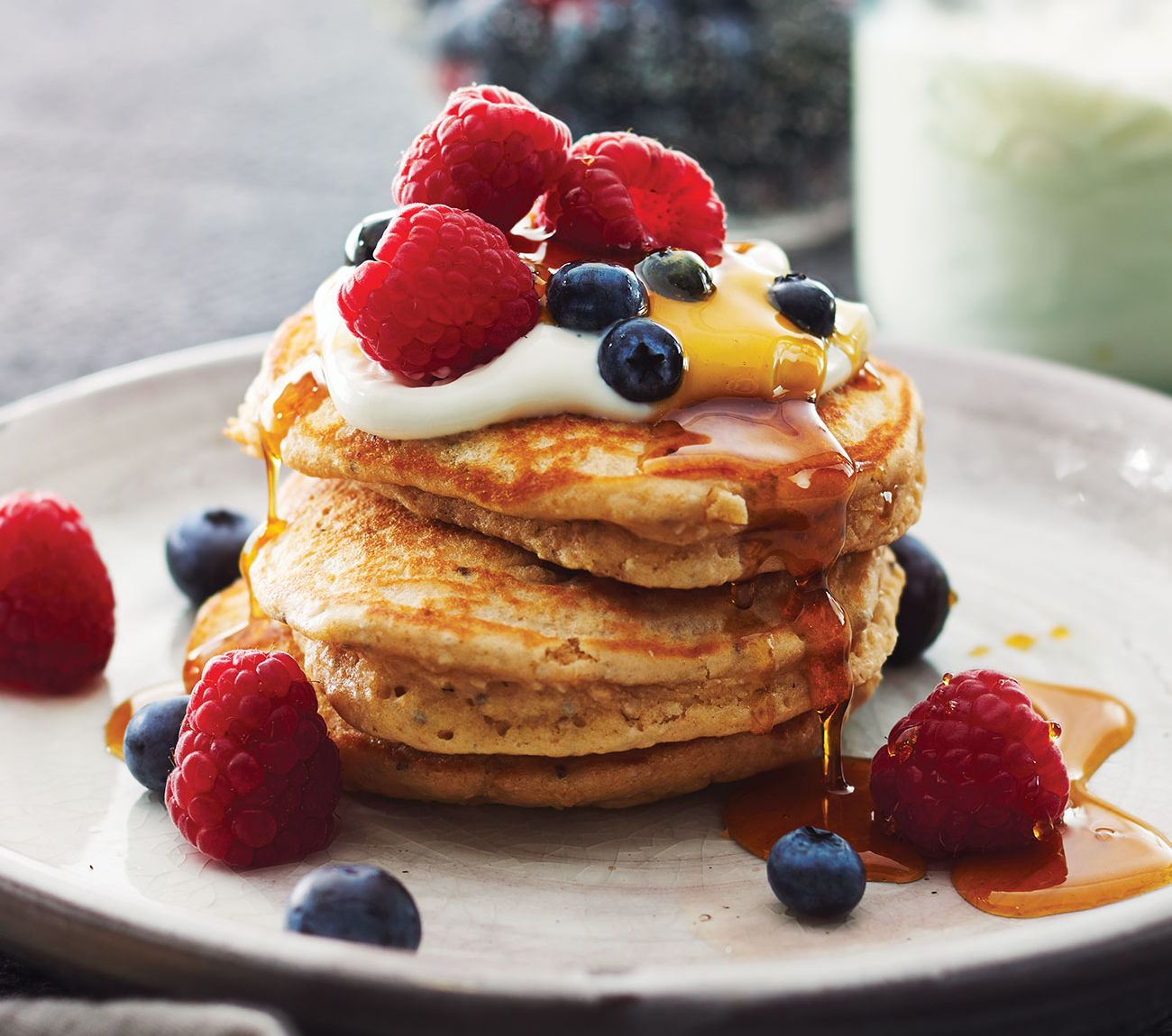 Peanut Butter Chia Pancakes Recipe | Woolworths