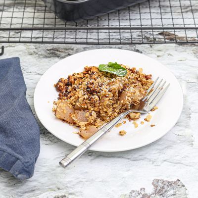 Pear, Walnut & Cinnamon Crumble