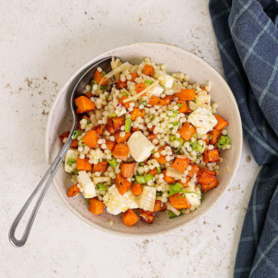 Pearl Couscous with Sweet Potato