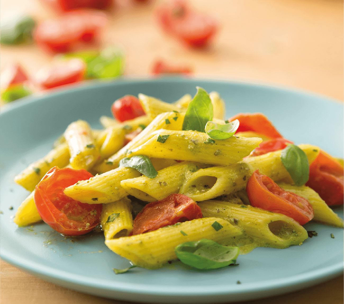 Penne Rigate with Pesto Genovese and cherry tomatoes Recipe | Woolworths