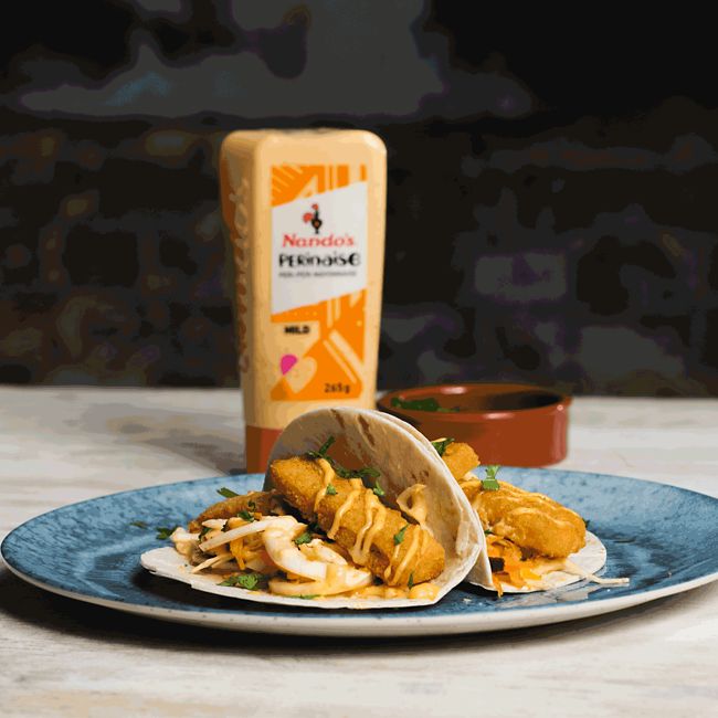 PERi-PERi Fish Finger Tacos