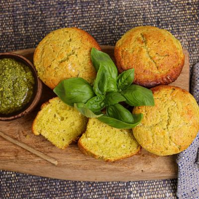 Pesto & Parmesan Muffins