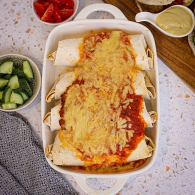 Chicken Enchilada Rice Bake