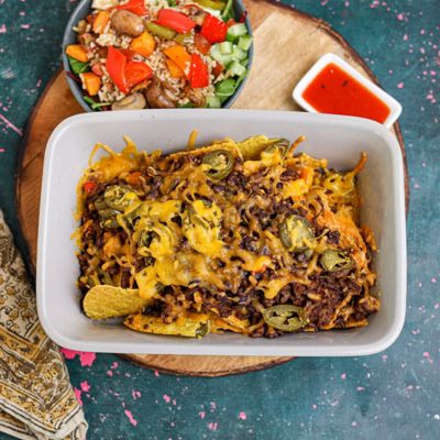 Chipotle Chicken Nacho Tray Bake