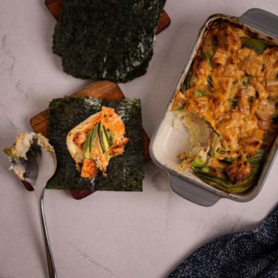 Cheesy Spicy Tuna Sushi Bake