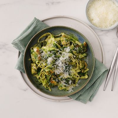 Pesto Chicken Fettuccine