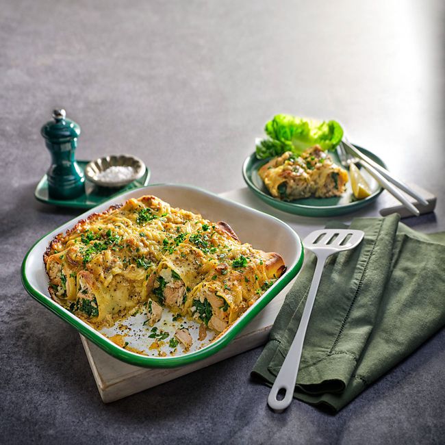 Chicken, Mushroom and Spinach Cannelloni