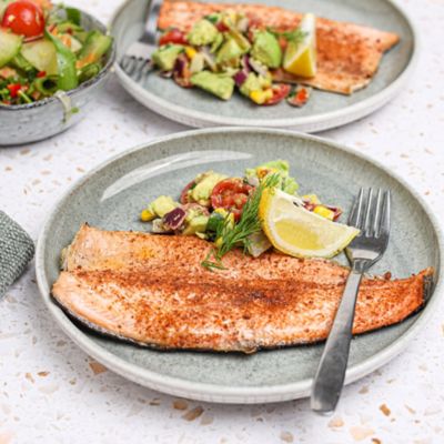 Piri Piri Trout with Avocado Salsa