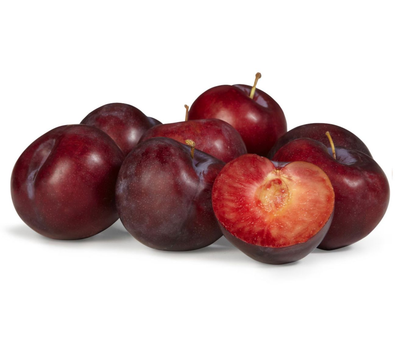 Red plums