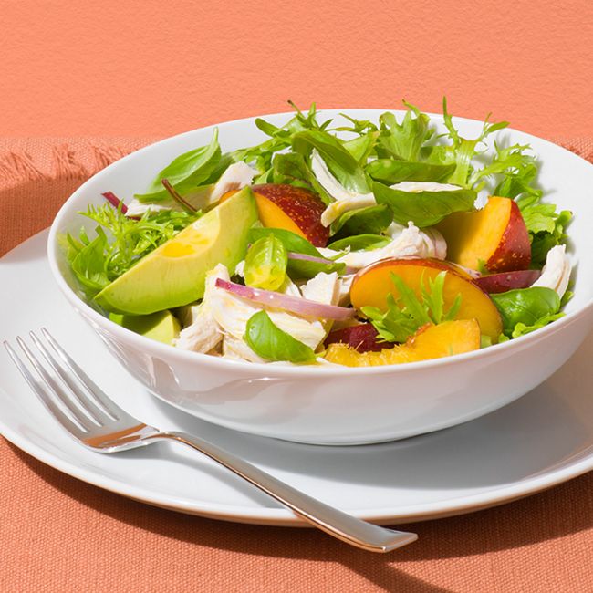 Poached Chicken & Nectarine Salad