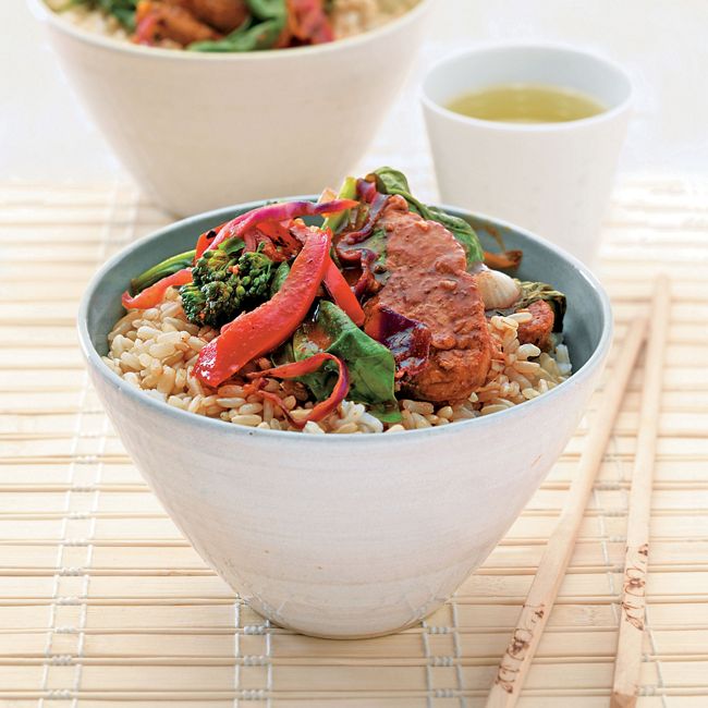 Pork With Brown Rice