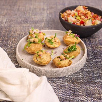 Potato & Coriander Pani Puri