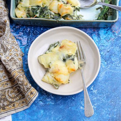 Potato, Spinach & Cheese Bake