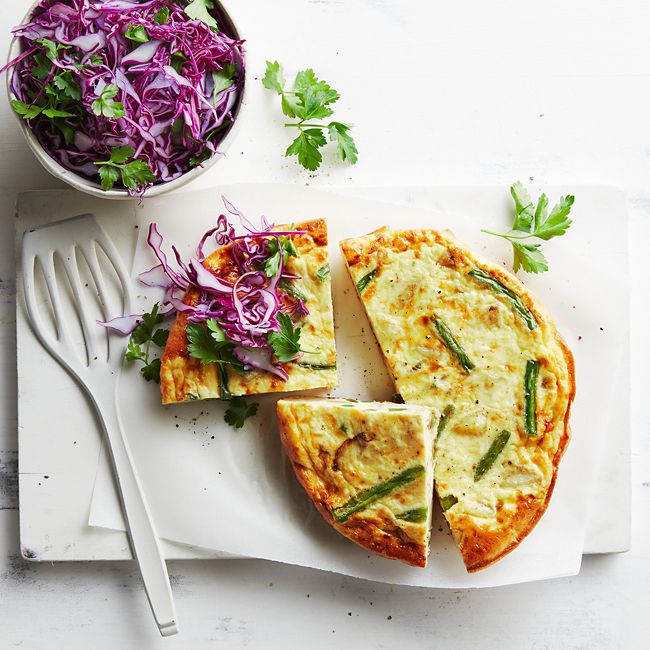 Potato Tortilla With Pickled Cabbage