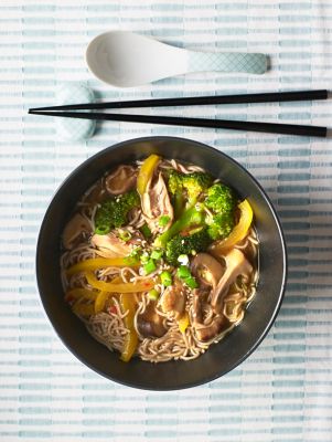 Buckwheat Pho Mushroom & Mackerel
