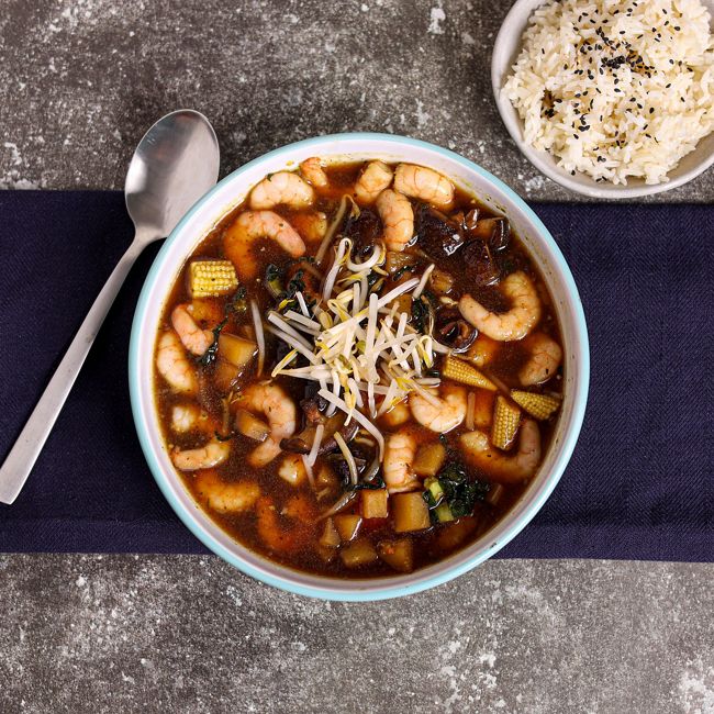 Prawn & Beansprout Chinese Hotpot