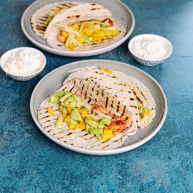 Prawn & Mango Tacos