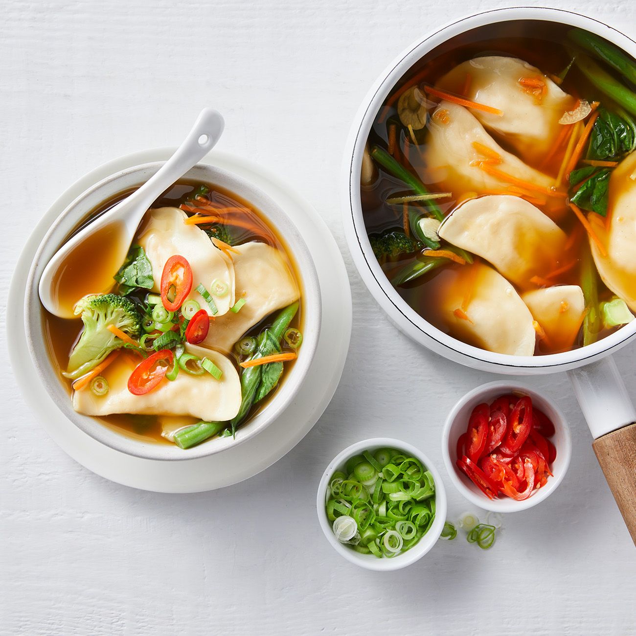 prawn dumpling soup