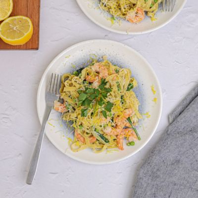 Prawn, Lemon & Spinach Linguine
