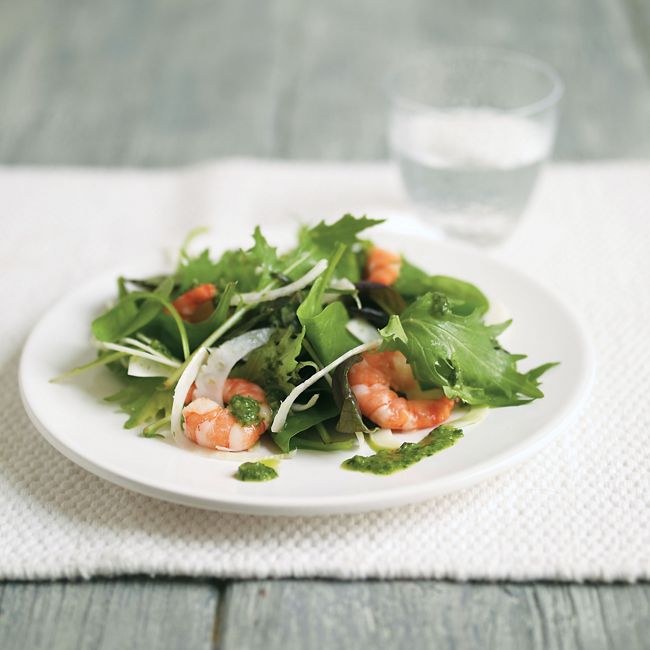 Prawn & Fennel Salad With Basil Citrus Dressing
