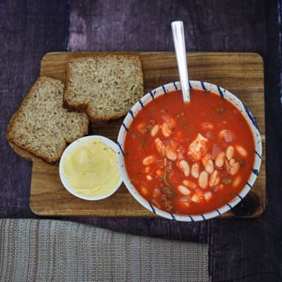 Pressure Cooker Chicken, Bean & Kale Casserole
