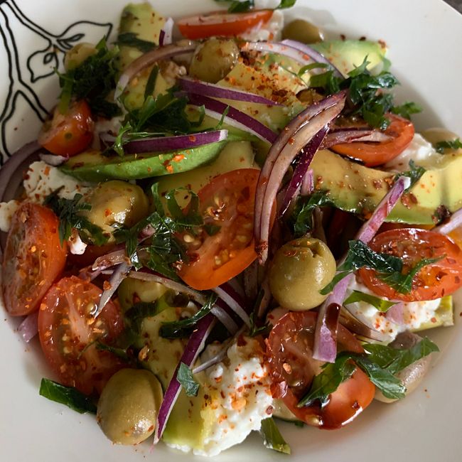 Cottage Cheese and Roast Veg Salad