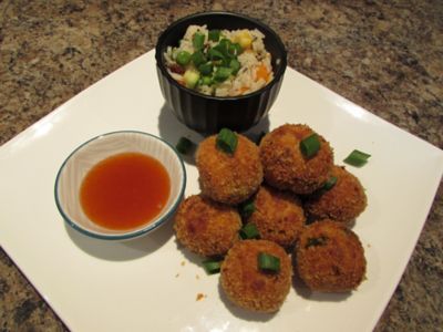 Potato, Sweet Potato & Tuna Bites