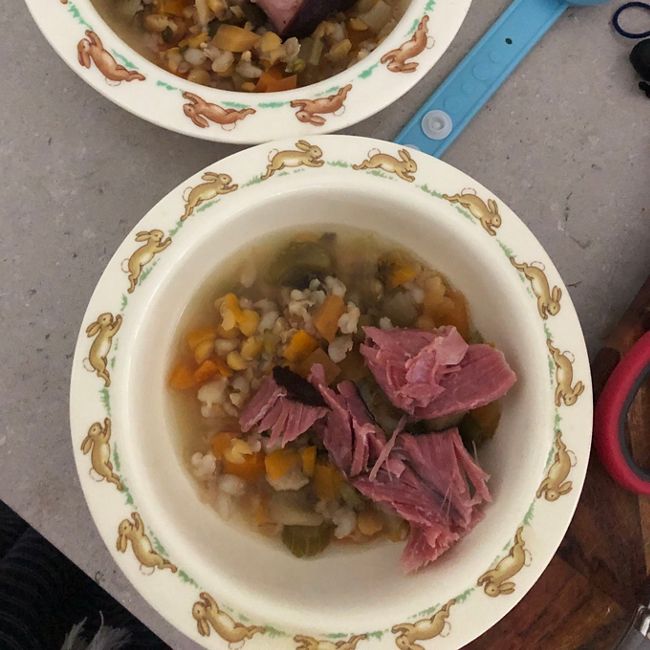 Ham Hock and Vegetable Lentil Soup