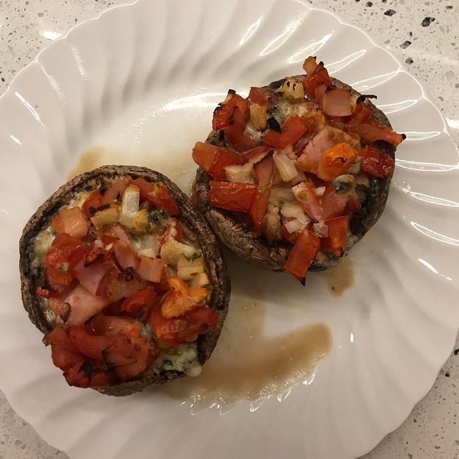 Blue Cheese & Bacon Stuffed Mushrooms