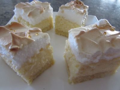 Meringue, Coconut and Custard Slice
